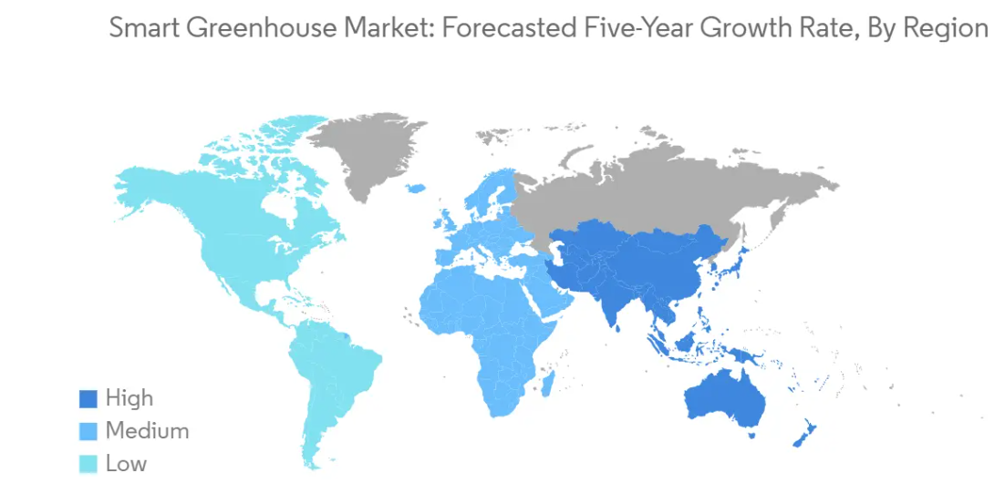Market Analysis of Smart Greenhouse Market: Forecasted Growth Rate by Region